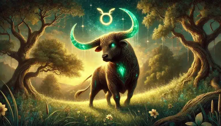 Зодия Телец: символ на бик под звездното небе