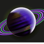 Изображение на планетата Сатурн – символ на дисциплина и успех в Десети дом в астрологията