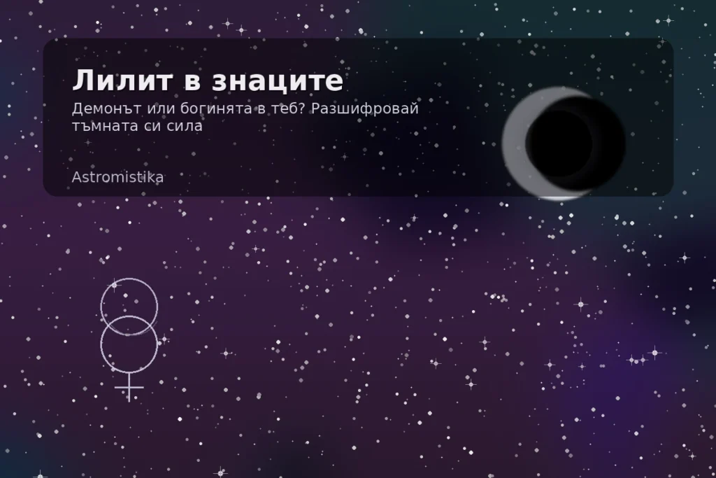 Лилит в знаците – Черната Луна и тъмната сила в наталната карта