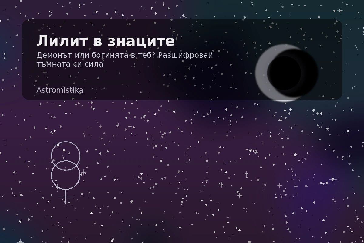 Лилит в знаците – Черната Луна и тъмната сила в наталната карта