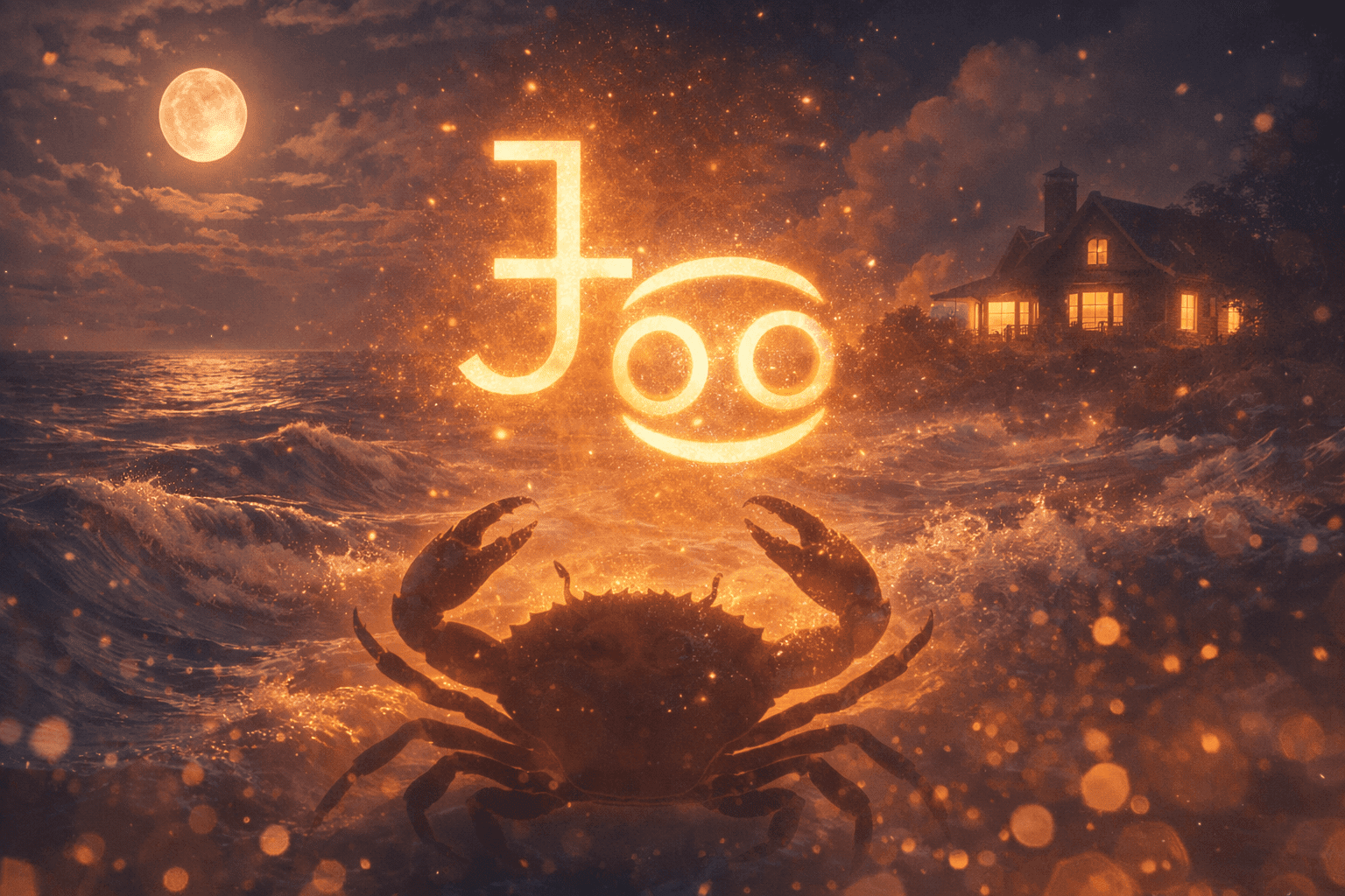 Юпитер в Рак – изобилие чрез дом, семейство и емоционална сигурност (символ ♃ и ♋).